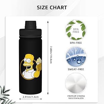 シンプソン　ドリンクボトルセット Amazon｜水筒 ザ・シンプソンズ ビール スポーツボトル 魔法瓶